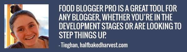 Food Blogger Pro Sale Testimonial.