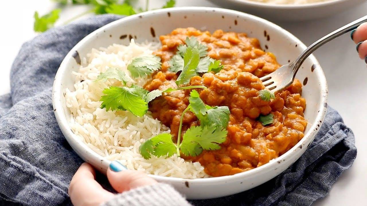 Instant Pot Red Curry Lentils Recipe Pinch of Yum