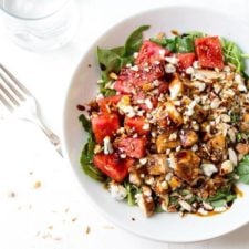 Balsamic Watermelon Chicken Salad-image